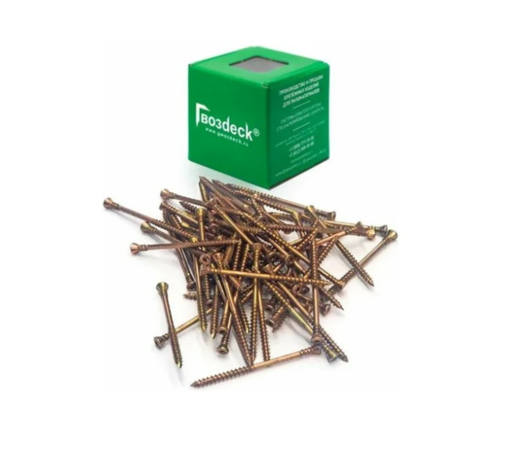 Саморез Для пола Гвозdeck Потайной 3.0*30 Коробка 200 шт с битой Torx10